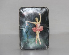 Vintage Lady Photo Imprimé Morton Pure Pâtisserie Frigo Litho Boite Boîte