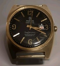 Montre mortima Super De Luxe,Calendrier Super Datomatic 1960 Ne Fonctionne Pas.