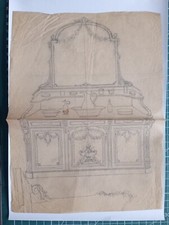 BA057 China Ink Architecture Studio Drawing Toilet Furniture