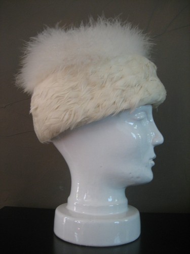Ancien chapeau plumes - ancien,