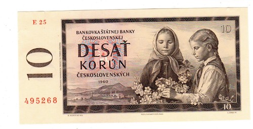 Czechoslovakia billet 10 - billet,
