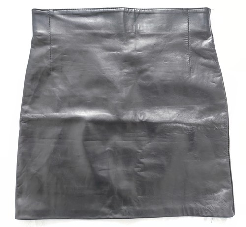 Jupe cuir agneau - cuir,