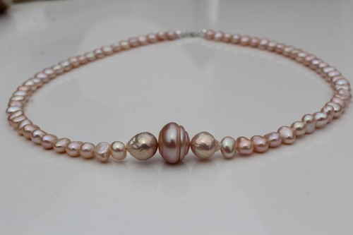 Collier délicat perles de - collier, en