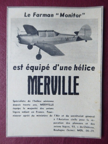 1954 pub helice merville - 1/1954,
