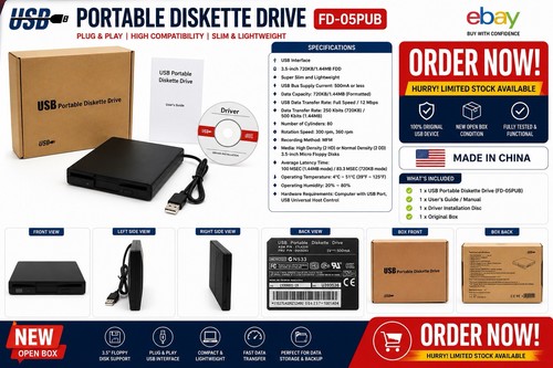Lecteur disquette portable - lecteur, de
