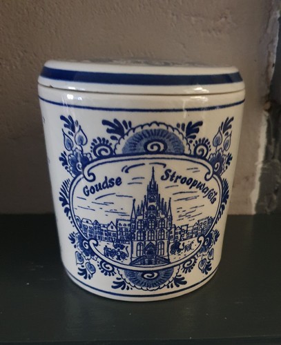 Pot avec couvercle - avec, delft