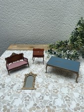 Set of 4 Louis XV Style Doll Miniature Furniture - 1/12th Scale - Resin