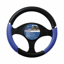 Couvre volant speed bleu-noir