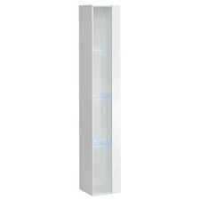 Vitrine Murale LED "Switch" 180cm Blanc