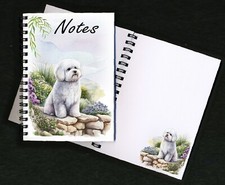 Bichon Frise Dog Notebook/Notepad + small image on every page by Starprint