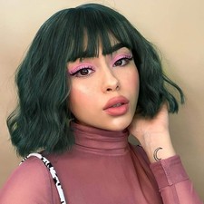 Perruque courte carrée avec