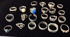 83 Grams Sterling SILVER Jewelry, RINGS.  Better than Scrap at Near MELT Price.