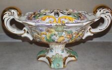 ANGELOTS PUTTI FAIENCE CAPODIMONTE FLOWER PIKE WEDDING BASKET???