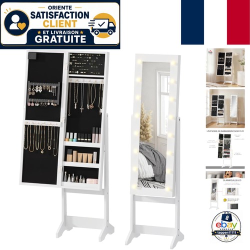 Homcom armoire bijoux avec - homcom,