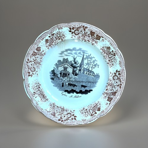 Assiette ancienne xixe siècle - assiette,