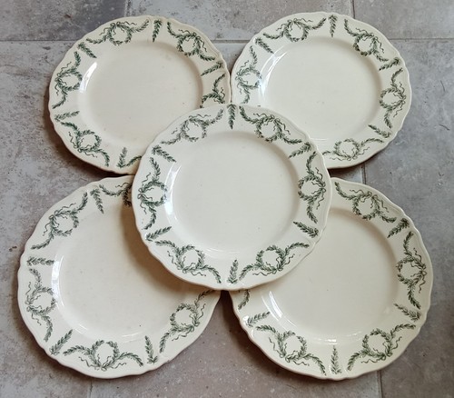 Anciennes assiette dessert - 5,