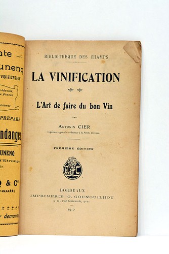 Cier vinification - cier, la