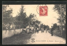 Old postcard Le Merisier, Route de Bussy 1914 