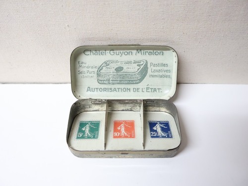 Ancienne boîte timbres - boîte,