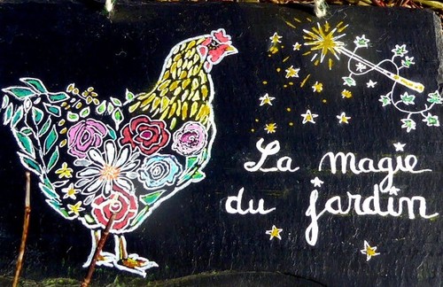 Décoration sur ardoise