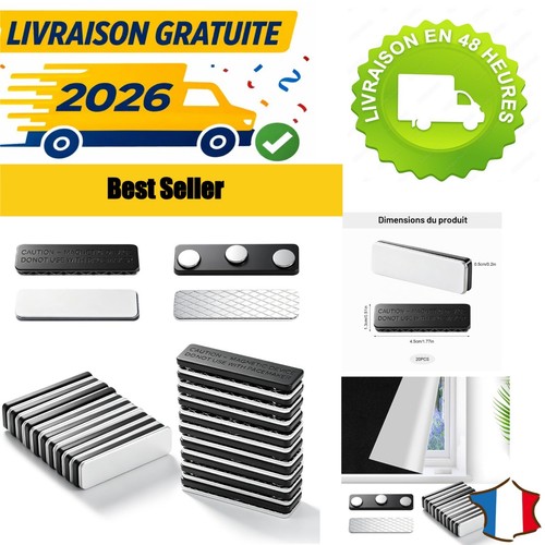 Aimants pour rideaux - 20,