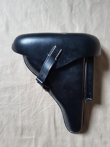 Etui holster p08 cuir noir - etui,