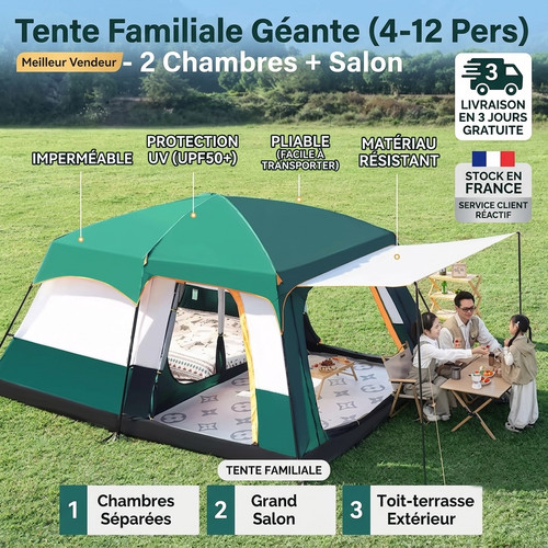 Tente camping familiale 8 - de,
