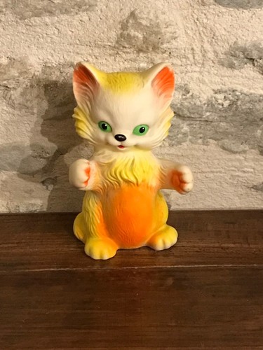 Ancien jouet pouet chat - jouet,