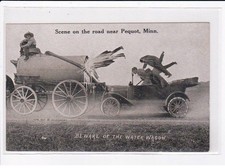 SURREALISM - Photomontage: car accident with a water tank - Peq