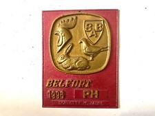 Aluminium plate Concours Aviculture Colombophile Belfort 1996 Modene Club