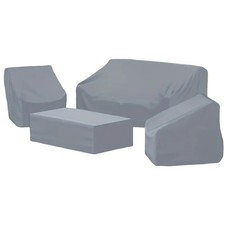 Ensemble housse de canap?? ext??rieur 4 pi??ces gris 210D protection de meuble p
