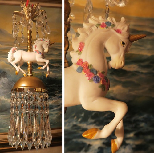 White porcelain carousel - porcelain,