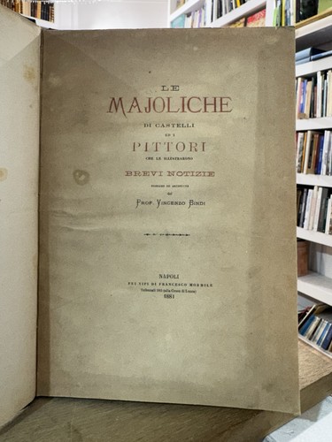 1881 majoliche castelli - majoliche,