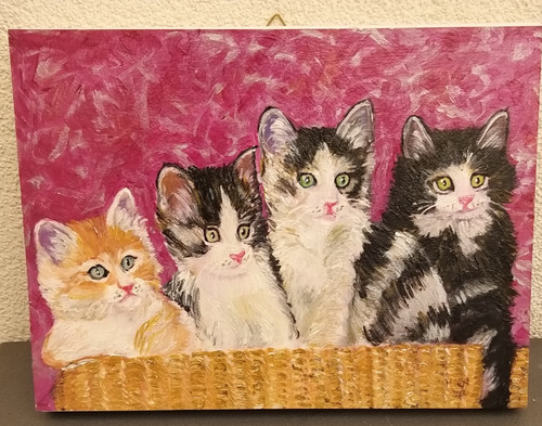 Tableau peinture acrylique - peinture,