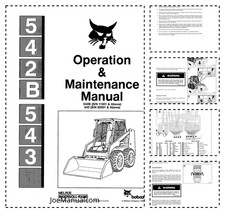Bobcat 542B 543 Skidsteer Loader Operation and Maintenance Manual 11001 20001...
