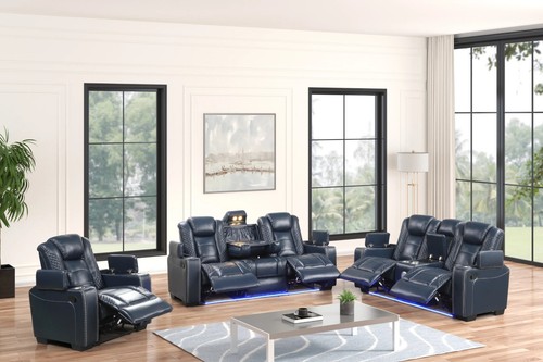 New 3pc led sofa recliner - led,
