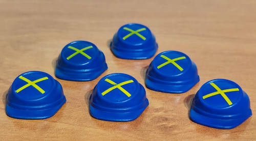 Playmobil casquettes bleues - playmobil, x6