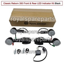 Kit D'Indicateurs LED Avant Et Arrière Noir Royal Enfield Classic Reborn 350
