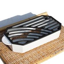 Staub White Enameled Cast Iron Flat Heater