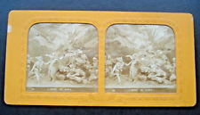 DIABLERIES: DEVIL'S LAIR. Vintage Print, 1860/70, French Tissue Stereo