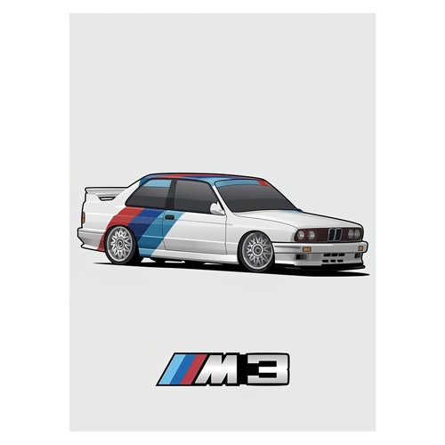 Affiche voiture m3 - voiture,
