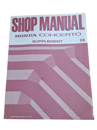 Manuel atelier honda - manuel,