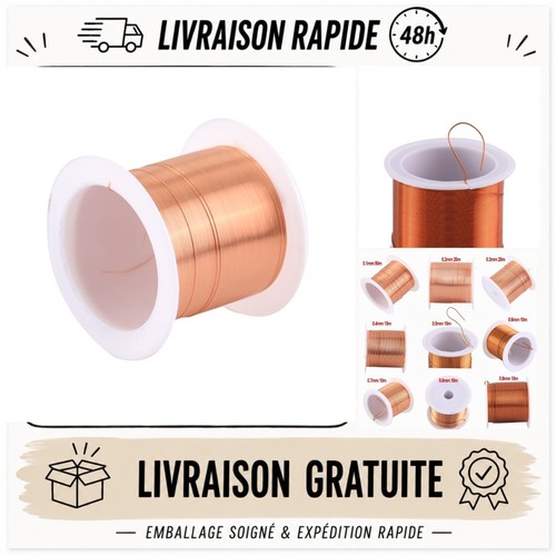 Fil cuivre émaillé 2 mm - fil, de