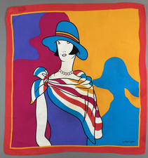 Magnifique foulard  vintage " must de Cartier  "