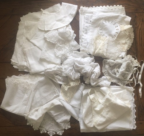 Linge ancien lot pièces - linge,