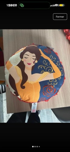 Disney coussin rond belle - disney,