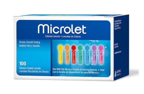 Microlet colored lancets - colored,