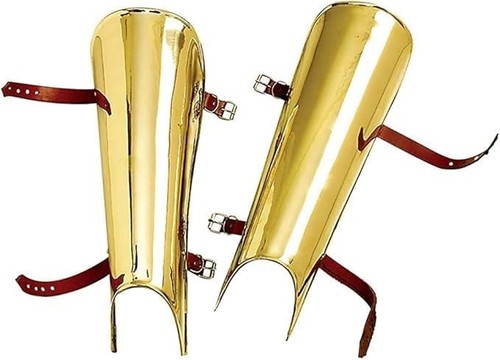 Greaves médiévales acier - greaves,