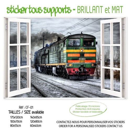 Sticker trompe oeil fenetre - sticker,