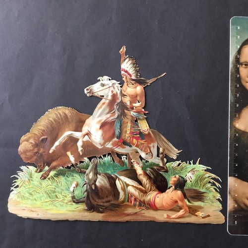 Immense chromo indiens chasse - immense,